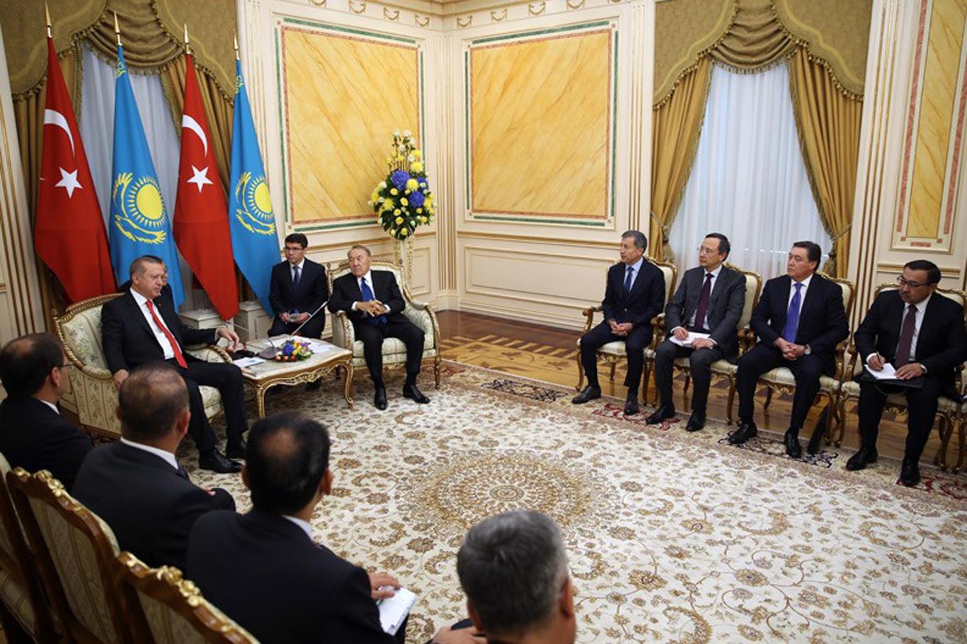 Cumhurbaşkanı Erdoğan Kazakistan Akorda Sarayı'nda Cumhurbaşkanı Erdoğan Kazakistan Akorda Sarayı'nda